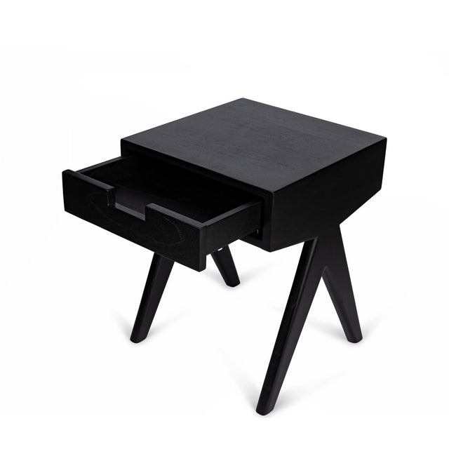 Nachttisch mit Schublade Schwarz - Detjer