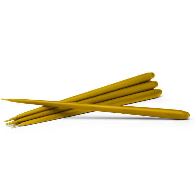 Kerzen im 6er Set Ø 1,3 cm - Stoff Nagel