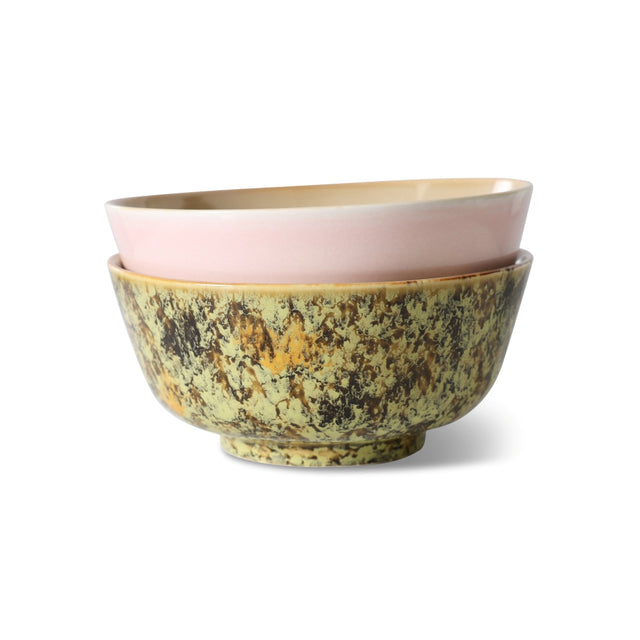 Schüsseln 2er-Set Ascend - 70s Ceramics - HK Living