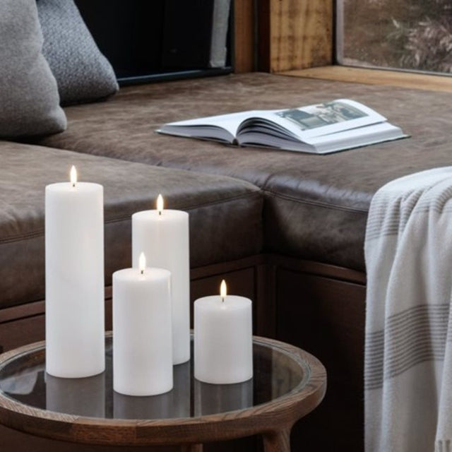 Stumpenkerze Smooth W 7,8 × H 20,3 cm – Uyuni Mood 2