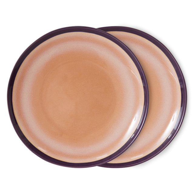 Teller 2er-Set Dinner Plates Bedrock - 70s Ceramics - HK Living