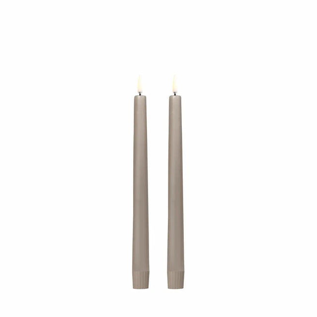 LED Stabkerzen 2er-Set 2,3 x 25 cm Sandstone von Uyuni
