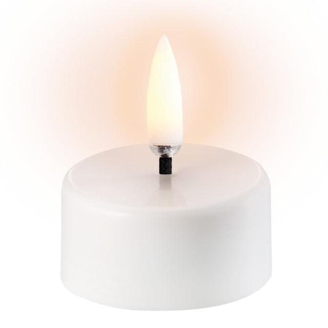 LED Teelicht aus ABS Kunststoff Ø3,9cm weiß - Uyuni