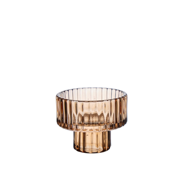 2-in-1 Kerzenhalter aus Glas DILAN - Wikholm Form