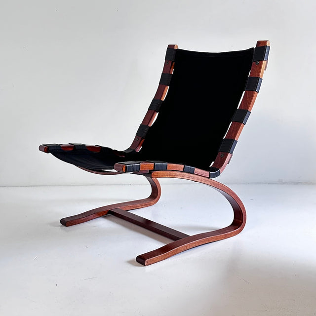 Vintage Sessel mit Ottoman Siesta - Ingmar Relling für Rybo Rykken Co