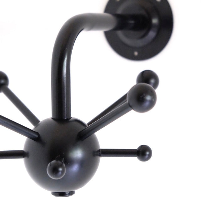 Vintage Garderobe Sputnik schwarz - Osvaldo Borsani Space Age