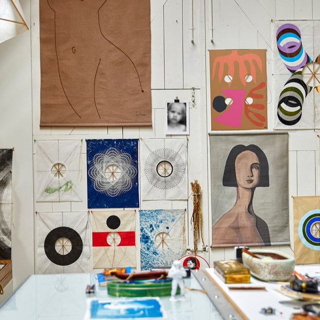 Wandbild Stoff Woman von Sella Molenaar 70x100 - HK Living