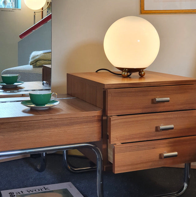 AD 32 Art Déco Tischleuchte Chrom - Tecnolumen