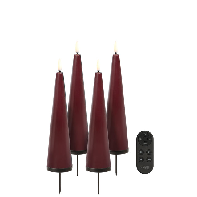 Advent Cone Giftbox - Set aus Kerzen, Kerzenhalter, Fernbedienung - Uyuni Lighting