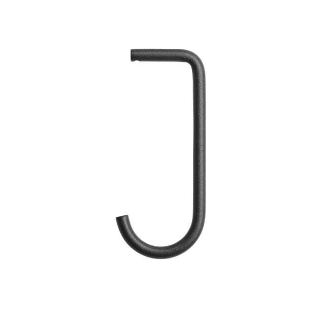 String J-Haken 5er Set Schwarz – Garderobenhaken für das String Regal