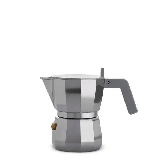 Alessi Moka Espressokocher in Grau für 1 Tasse, Mokkakanne von David Chipperfield