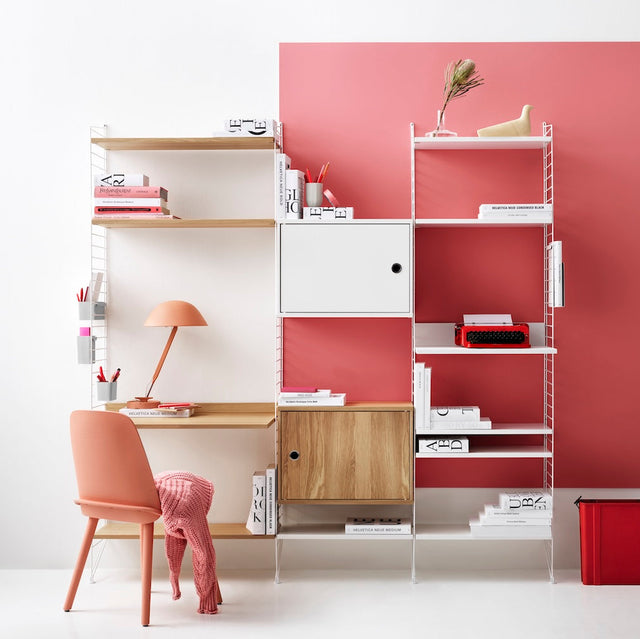 Arbeitsplatz B Komplettset - Regalsystem - Stringfurniture