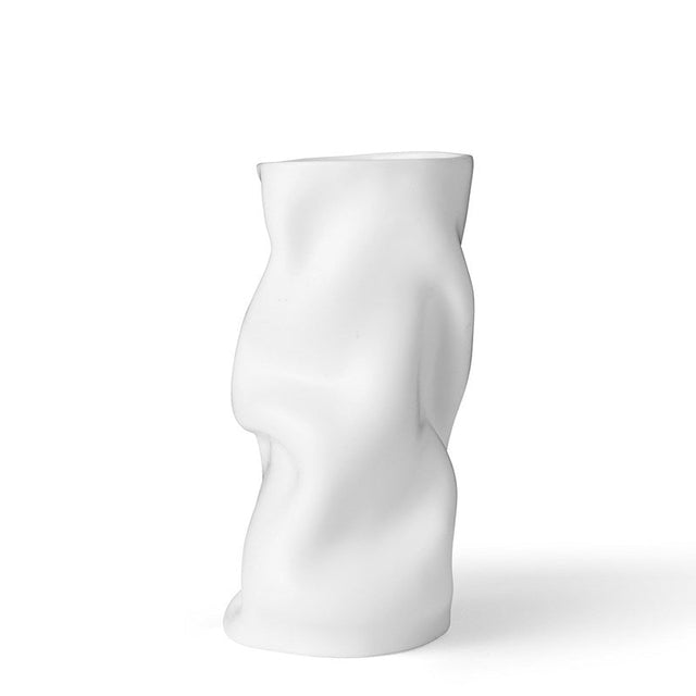 Audo Collapse Vase 30cm aus weißer Keramik von Sofia Tufvasson