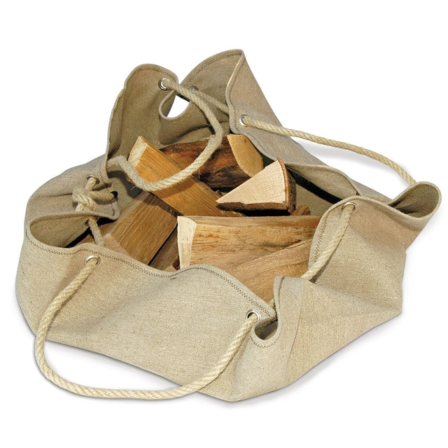 Aufbewahrung für Feuerholz WoodSack Jutesack - Raumgestalt - DesignWe.Love