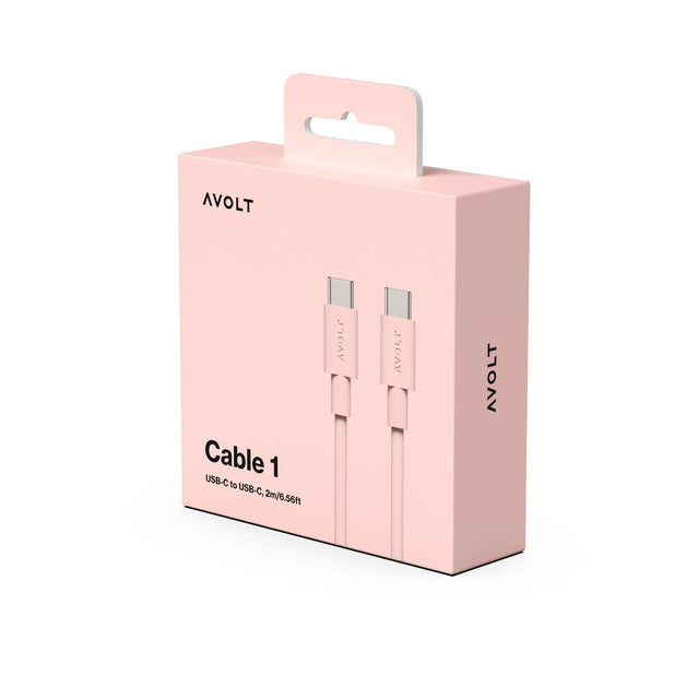 Avolt Cable 1 USB-C Kabel 2 m in New Pink