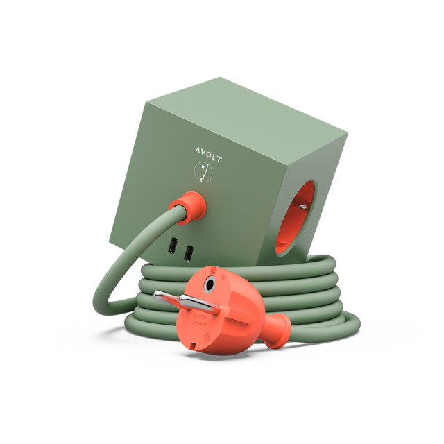 Avolt Square 1 Bauhaus-Archiv Gecko Bloom USBC 1,8m