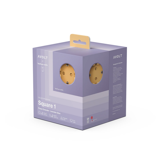 Avolt Square 1 Bauhaus-Archiv Lavender Glow USBC 1,8m