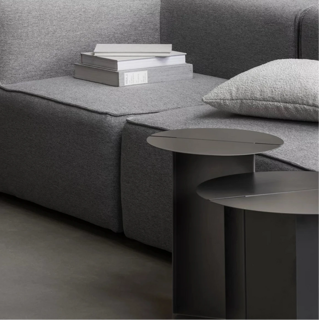 Beistelltisch ORU Burned Metal Medium Ø 50cm - Blomus