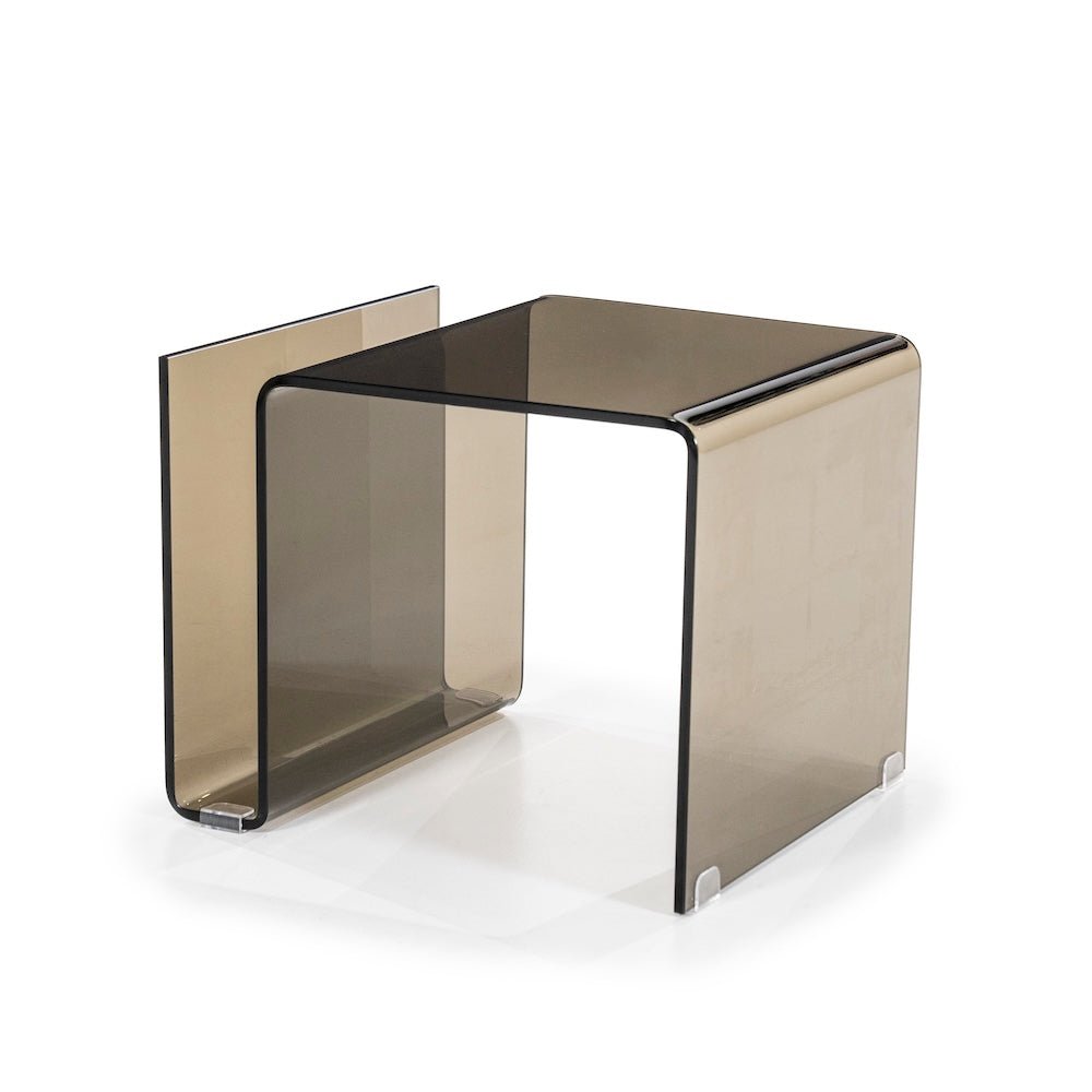 Beistelltisch Shadow Braun Glas