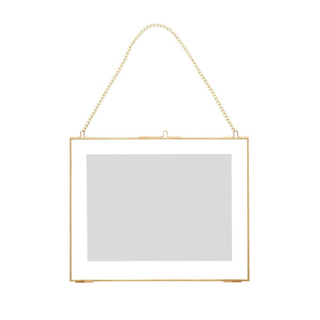 Bilderrahmen Loft Messing Medium - Hübsch Interior - DesignWe.Love