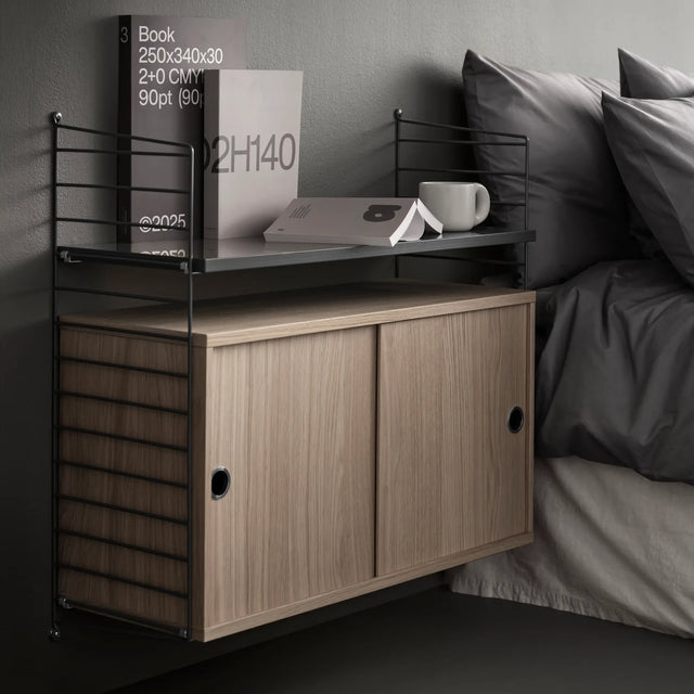 Bodenleiter einzeln Dunkelgrau 115x30cm - String Furniture Regalsystem