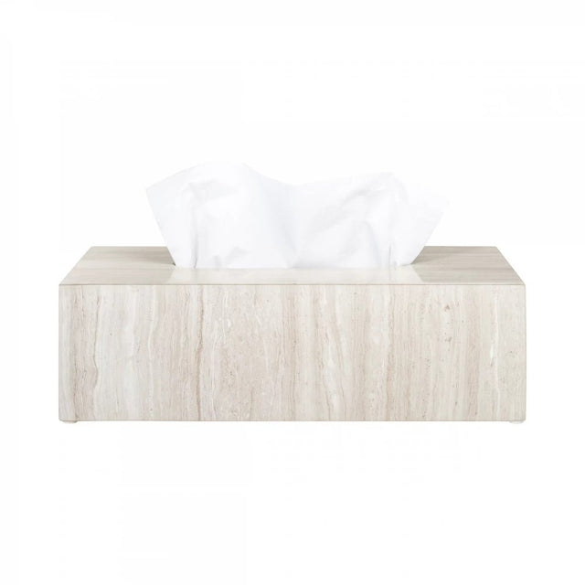 Box für Kosmetiktücher aus Marmor LAMURA - blomus - DesignWe.Love