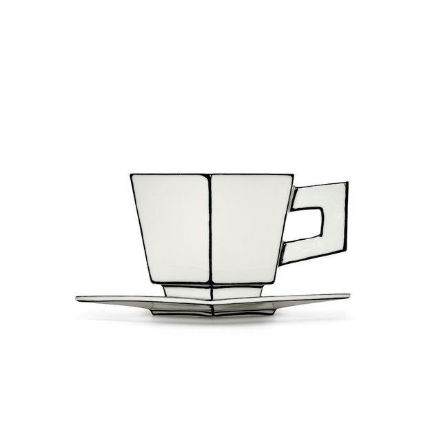 Cappuccinotasse mit Untersetzer Carte Blanche - Serax