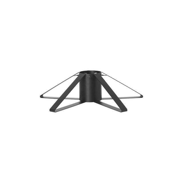 ferm LIVING Christbaumständer Schwarz – moderner Weihnachtsbaumständer aus Metall, Ø 50 cm