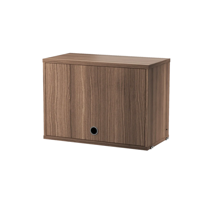 String Schrank mit Klapptür 58 cm Walnuss – Hängeschrank für das String Regal