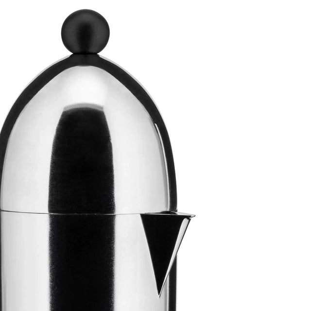 Espressokocher La Cupola Chrom - Schwarz, Induktion - Alessi - DesignWe.Love