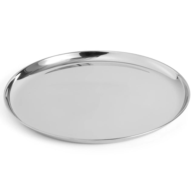 HAY Essential Steel Runde Schale Gross aus poliertem Edelstahl, Freisteller