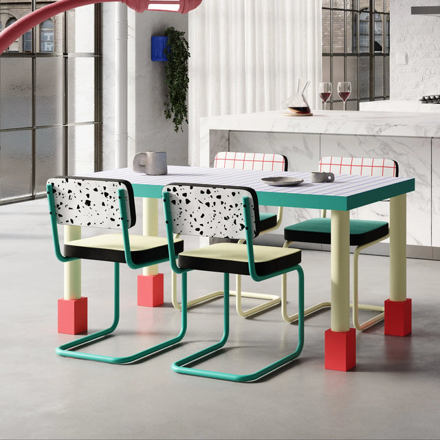 Esstisch Supertable Blue Grid - Seletti