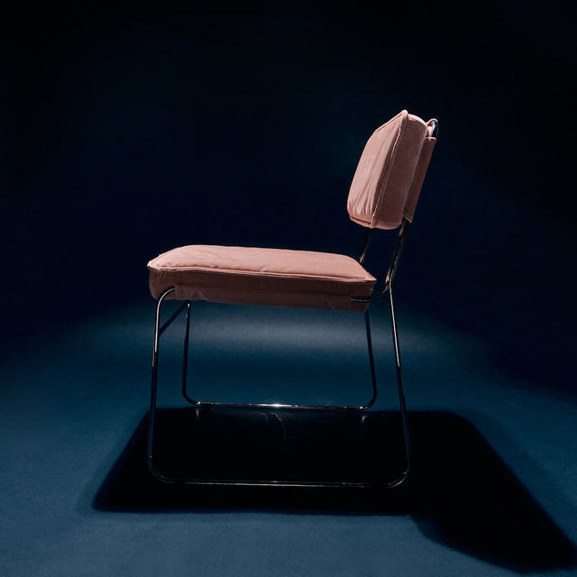 Esszimmerstuhl Endless Dining Chair velvet/lychee pink - HK Living