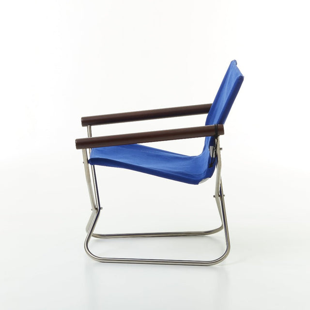 Faltstuhl Nychair X 80 Blau/Dunkelbraun - Nychair X - DesignWe.Love
