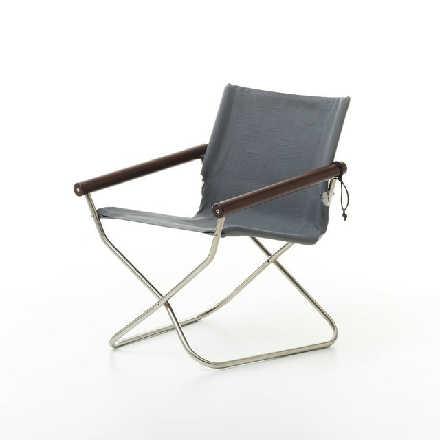 Faltstuhl Nychair X 80 Grau/Dunkelbraun - Nychair X - DesignWe.Love