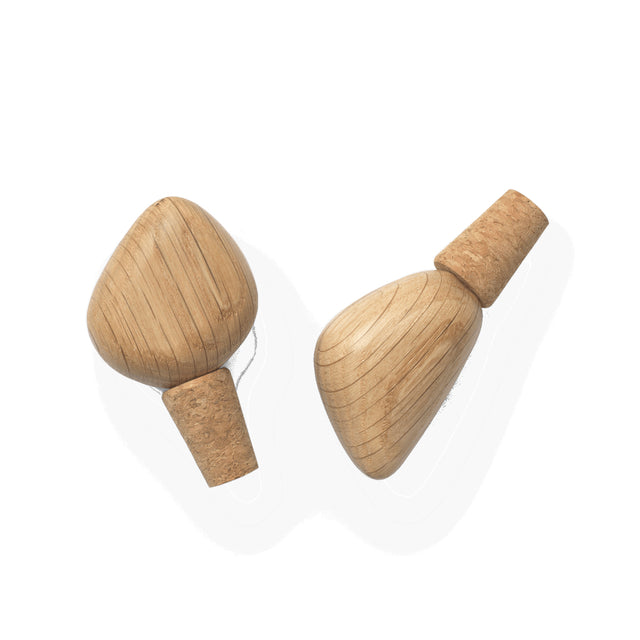 Weinverschluss Cairn Oak, 2er Set - ferm LIVING