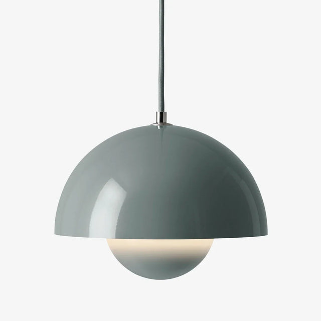 Flowerpot VP1 Pendelleuchte Stone Blue Ø 23 cm von &Tradition – Hängelampe von Verner Panton