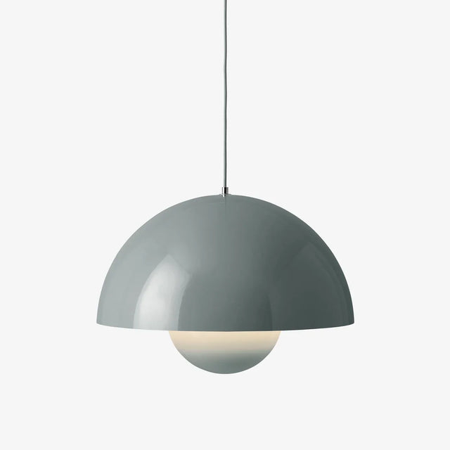 Flowerpot VP2 Pendelleuchte Stone Blue Ø 50 cm von &Tradition – große Hängelampe von Verner Panton