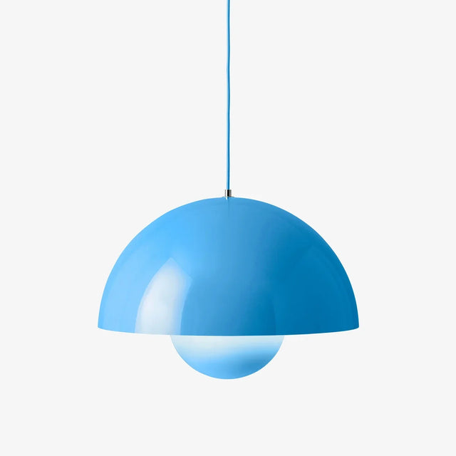 Flowerpot VP2 Pendelleuchte Swim Blue Ø 50 cm von &Tradition – große Hängelampe von Verner Panton