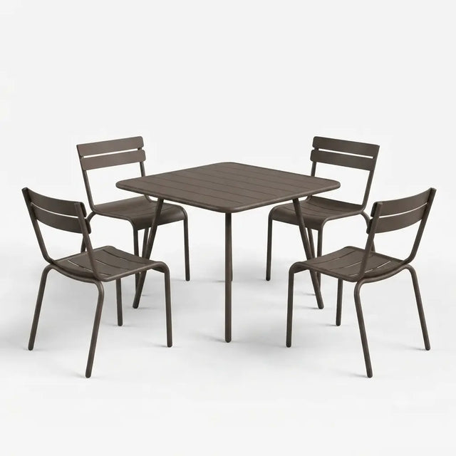 Fermob Luxembourg Gartenmöbelset (Tisch + 4 Stühle)