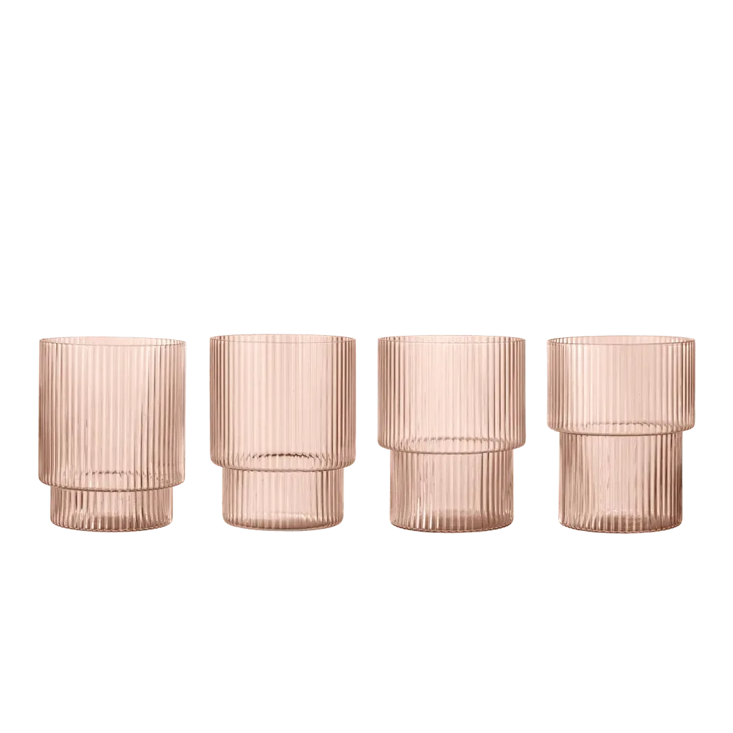 Ripple Trinkgläser 4er Set klar 20cl – ferm LIVING kaufen –