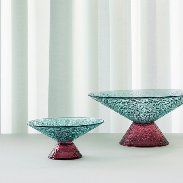 Glasschale Bonbon Large Rot/Blau - Hübsch Interior