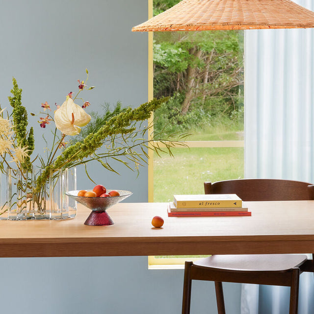 Glasschale Bonbon Large Rot/Blau - Hübsch Interior