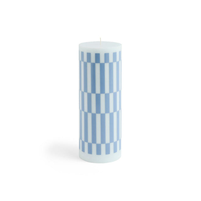 Column Candle Stumpenkerze Large Blau Dusty Blue - HAY