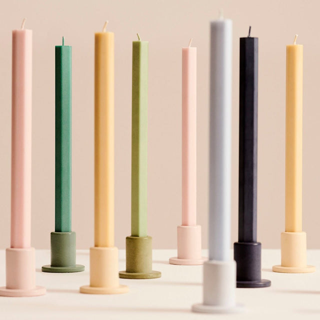 Hexagon Candle 4er-Set Stabkerzen alle drei Farbwelten