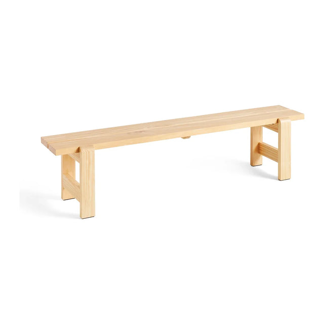 HAY Weekday Bench Outdoor Holzbank Natur, 190 cm