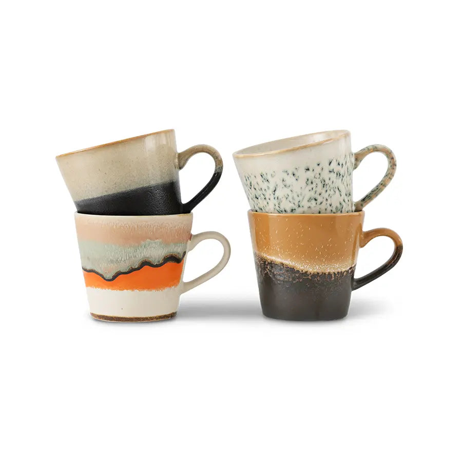 HK Living Cappuccino Becher Verve 4er Set