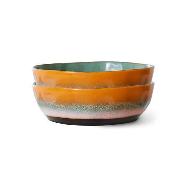 HKliving Pastateller Golden Hour – Detailaufnahme des Farbverlaufs