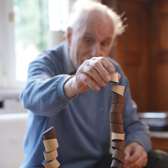 Holzbausteine LOGGOS- Set M Buche/Nuss - Frechling