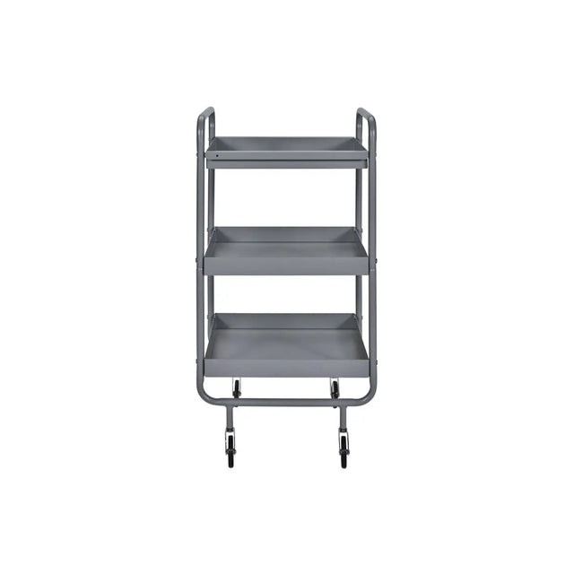 House Doctor Servierwagen Roll in Grau aus lackiertem Stahl